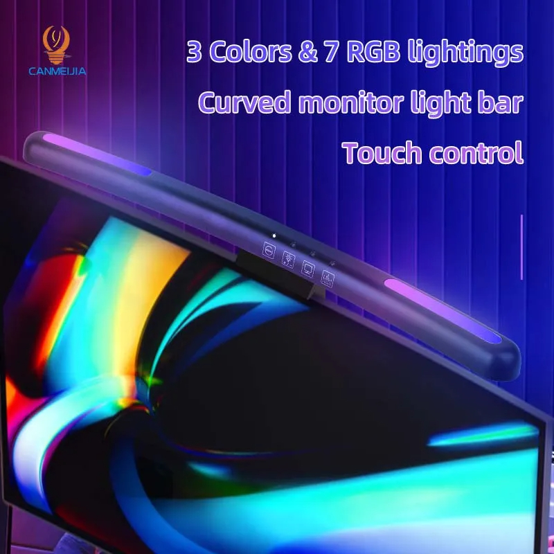 Curved LED Monitor Light Bar U - đánh giá và giá Gaming Console Monitor